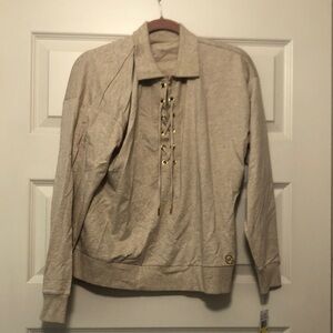 MICHAEL Michael Kors Tan Lace-Up Top